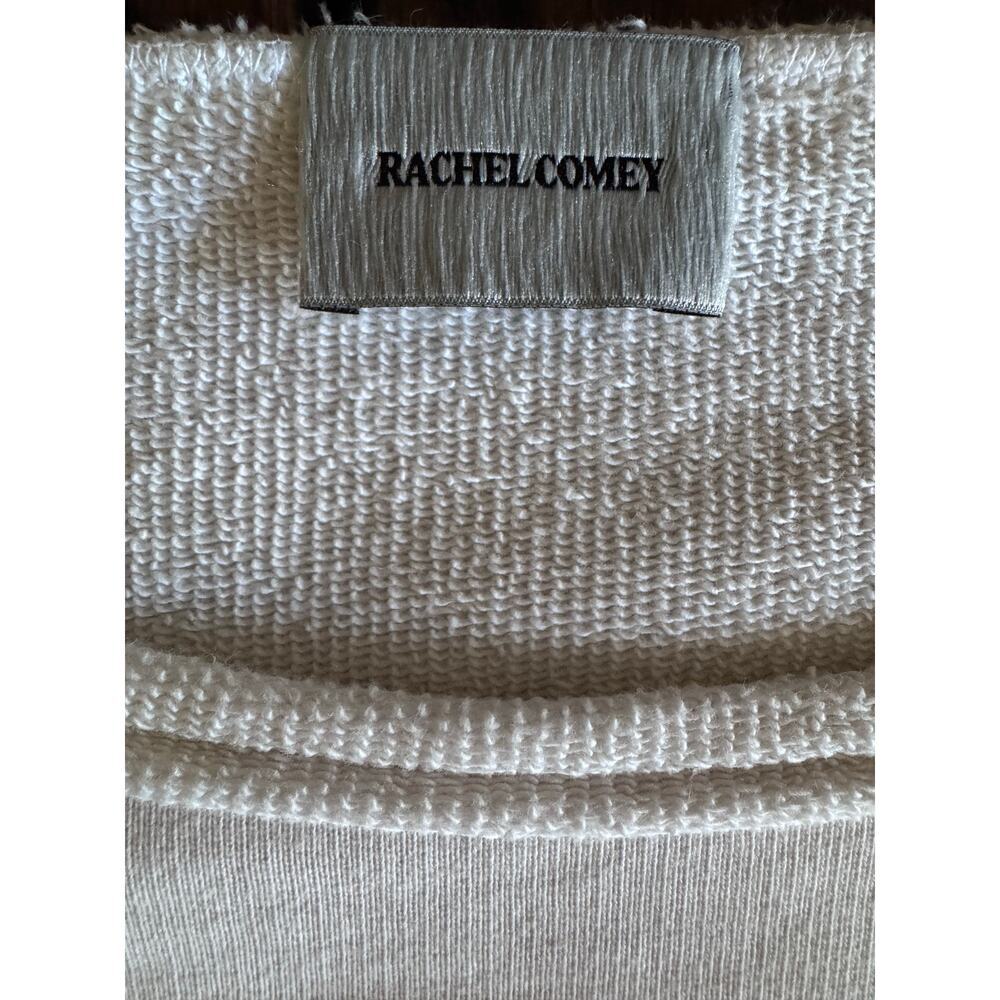 RACHEL COMEY Medium Argent Knotted Cropped long sleeve Cream/Oatmeal Sweatshirt - Picture 11 of 16